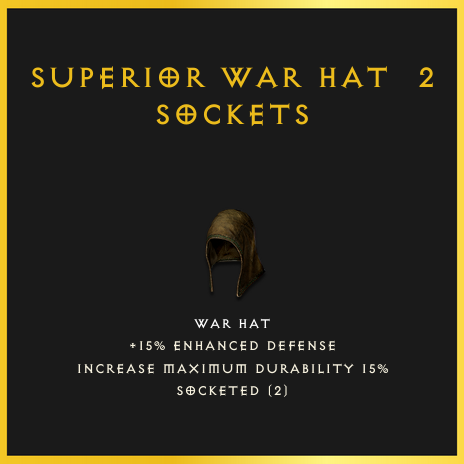 Superior War Hat & 2 Sockets