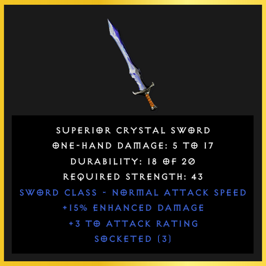 Superior Crystal Sword [SCNL][OTD][3616811]