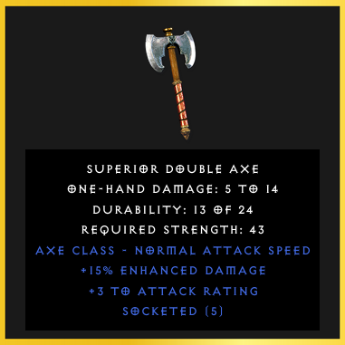 Superior Double Axe [SCNL][OTD][4030013]