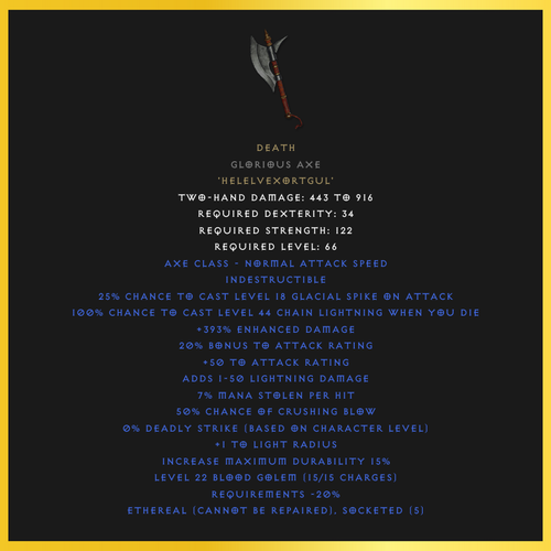 Death Glorious Axe [SCNL][OTD][5707240]