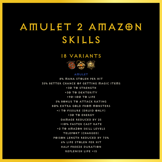 Amulet +2 Amazon Skills