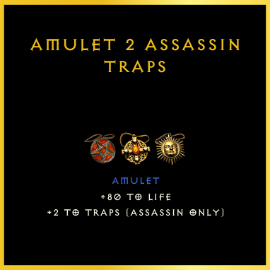 Amulet +2 Assassin Traps