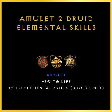 Amulet +2 Druid Elemental Skills