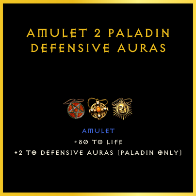 Amulet +2 Paladin Defensive Auras