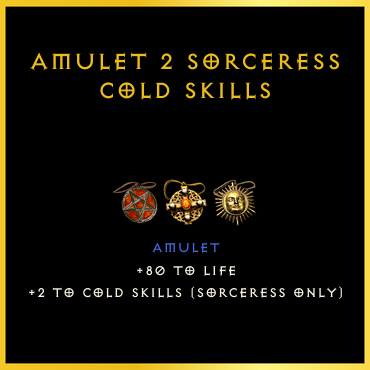 Amulet +2 Sorceress Cold Skills