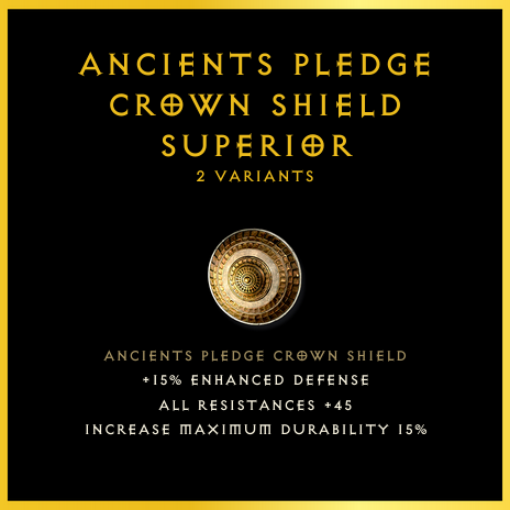 Ancients Pledge Crown Shield & Superior