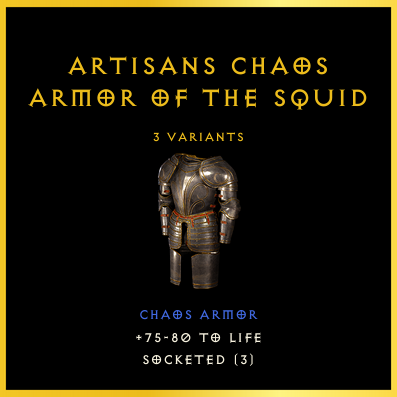 Artisans Chaos Armor Of The Squid