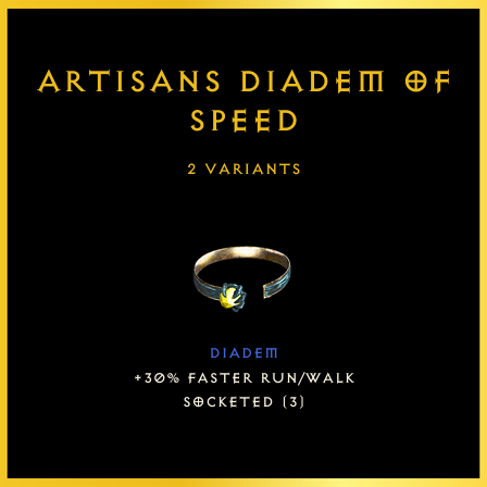 Artisans Diadem Of Speed