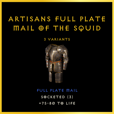 Artisans Full Plate Mail Of The Squid