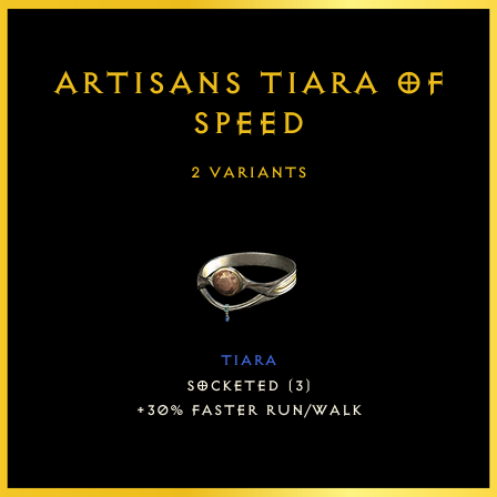 Artisans Tiara Of Speed