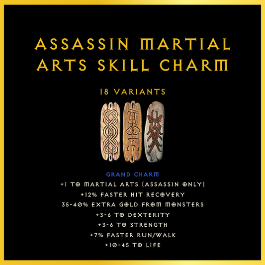 Assassin Martial Arts Skill Charm