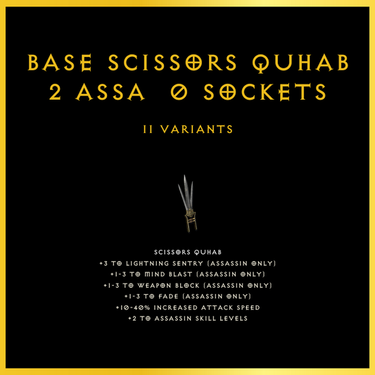 Base Scissors Quhab +2 Assa & 0 Sockets