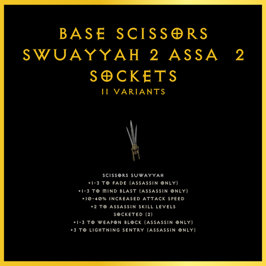 Base Scissors Swuayyah +2 Assa & 2 Sockets