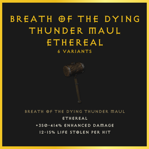 Breath Of The Dying Thunder Maul & Ethereal