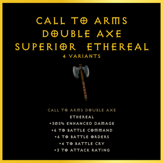 Call To Arms Double Axe & Superior & Ethereal