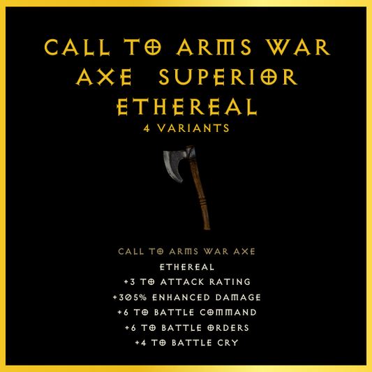 Call To Arms War Axe & Superior & Ethereal