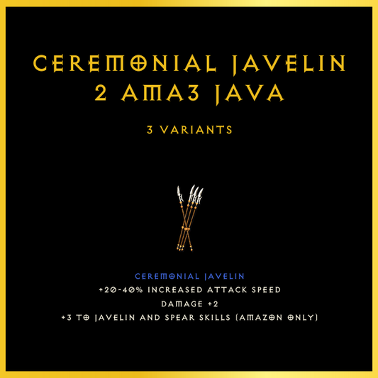 Ceremonial Javelin +2 Ama/3 Java