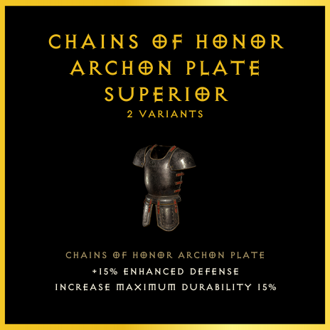 Chains Of Honor Archon Plate & Superior