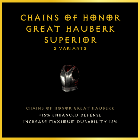 Chains Of Honor Great Hauberk & Superior