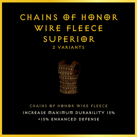 Chains Of Honor Wire Fleece & Superior