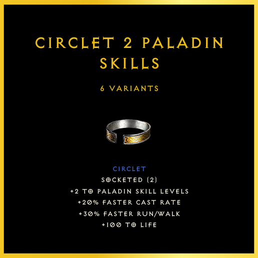 Circlet +2 Paladin Skills