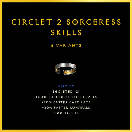 Circlet +2 Sorceress Skills