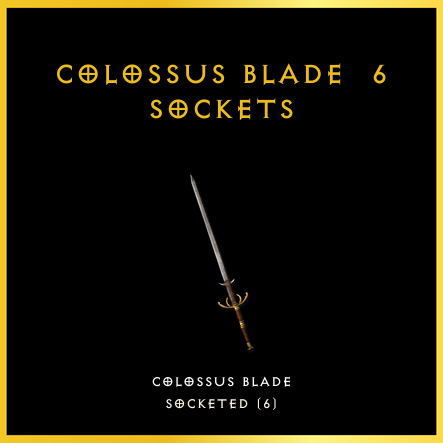 Colossus Blade & 6 Sockets