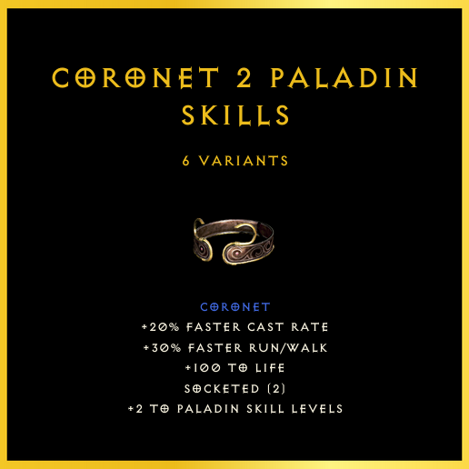 Coronet +2 Paladin Skills