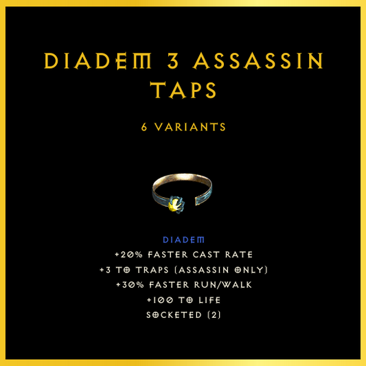 Diadem +3 Assassin Taps