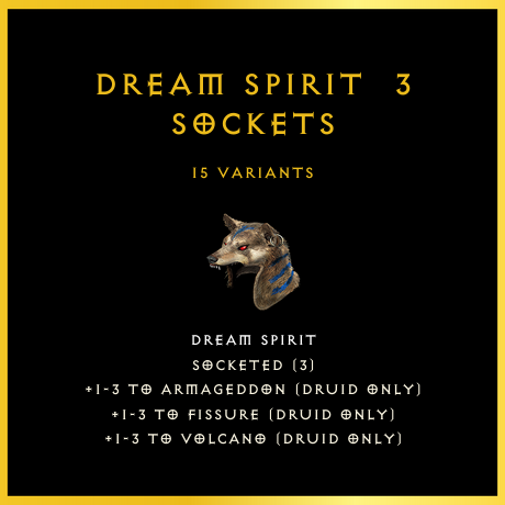 Dream Spirit & 3 Sockets