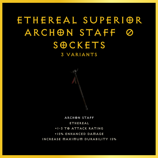 Ethereal Superior Archon Staff & 0 Sockets
