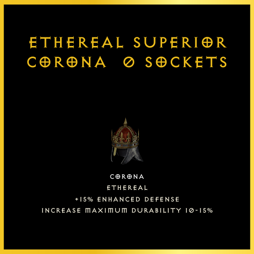 Ethereal Superior Corona & 0 Sockets