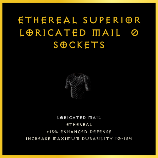 Ethereal Superior Loricated Mail & 0 Sockets