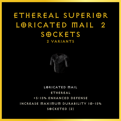 Ethereal Superior Loricated Mail & 2 Sockets