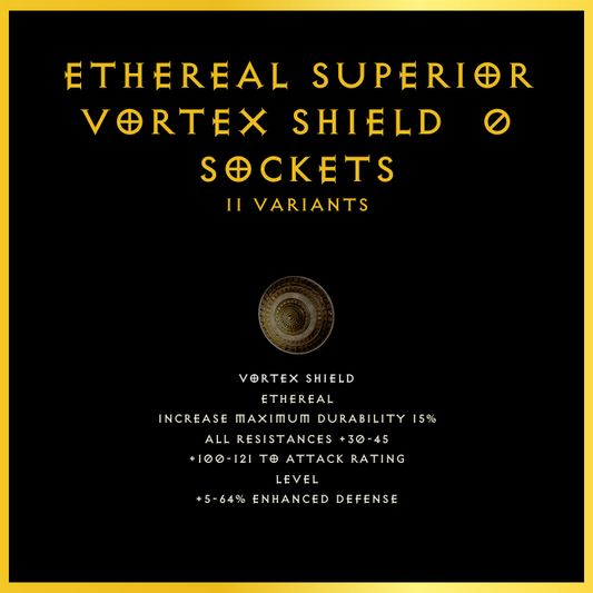 Ethereal Superior Vortex Shield & 0 Sockets
