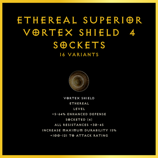 Ethereal Superior Vortex Shield & 4 Sockets
