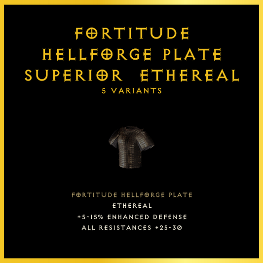 Fortitude Hellforge Plate & Superior & Ethereal