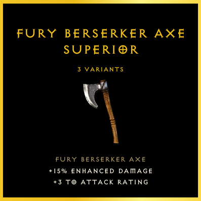 Fury Berserker Axe & Superior