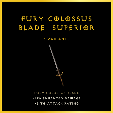 Fury Colossus Blade & Superior