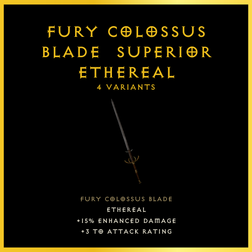 Fury Colossus Blade & Superior & Ethereal