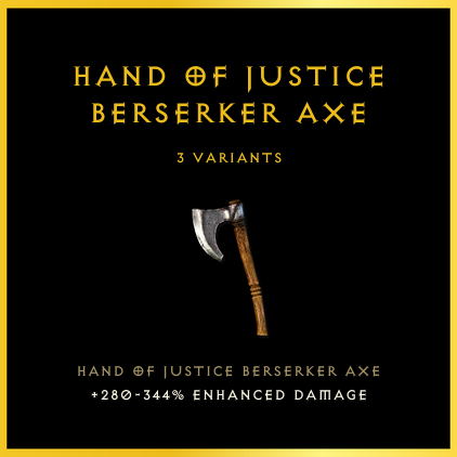 Hand Of Justice Berserker Axe