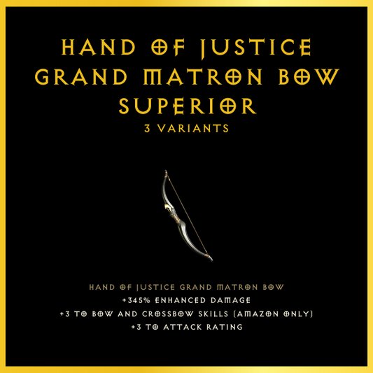 Hand Of Justice Grand Matron Bow & Superior