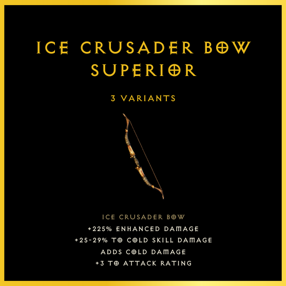 Ice Crusader Bow & Superior