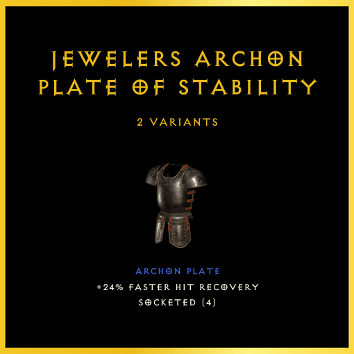 Jewelers Archon Plate Of Stability