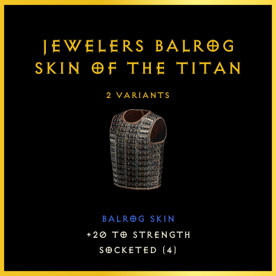 Jewelers Balrog Skin Of The Titan