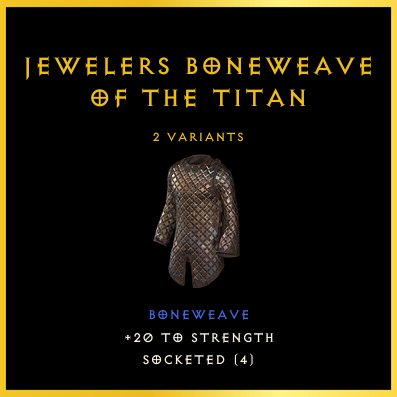 Jewelers Boneweave Of The Titan