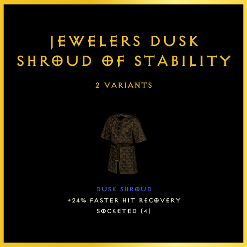 Jewelers Dusk Shroud Of Stability