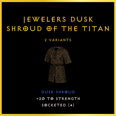 Jewelers Dusk Shroud Of The Titan