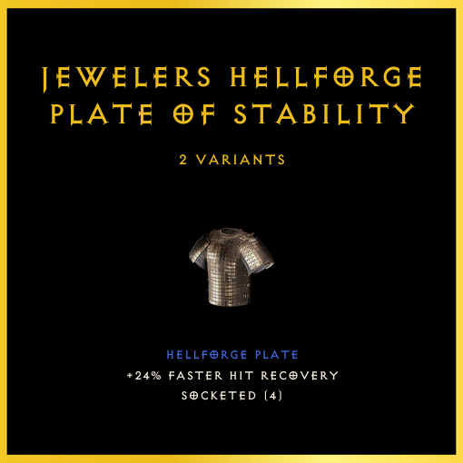 Jewelers Hellforge Plate Of Stability