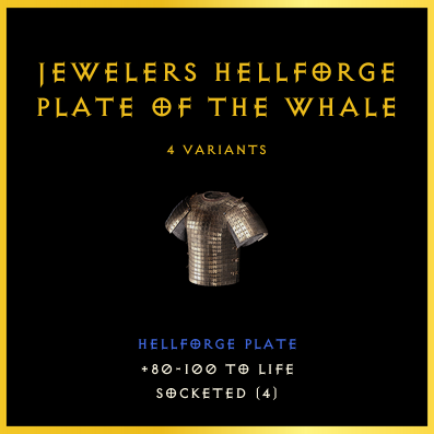 Jewelers Hellforge Plate Of The Whale